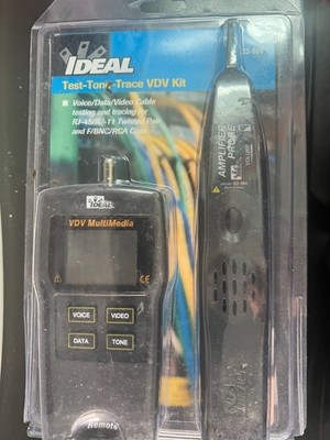 IDEAL Test-Tone-Trace VDV Kit 33-866 Voice/Data/Video Cable Testing Tracing 2150