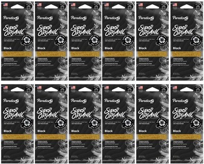 Paradise Super Organic Air Freshener Block Stone Fragrance (12 PK, Black)