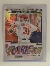 2021 Prizm Max Scherzer Fearless Insert Red/White/Blue Prizm