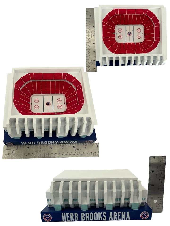 1980 Olympic Herb Brooks Arena Lake Placid Miracle on Ice Scale Replica 8"X7"X3" - Bild 3 von 4