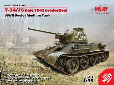 T-34/76 late 1943 production / 1:35 - ICM