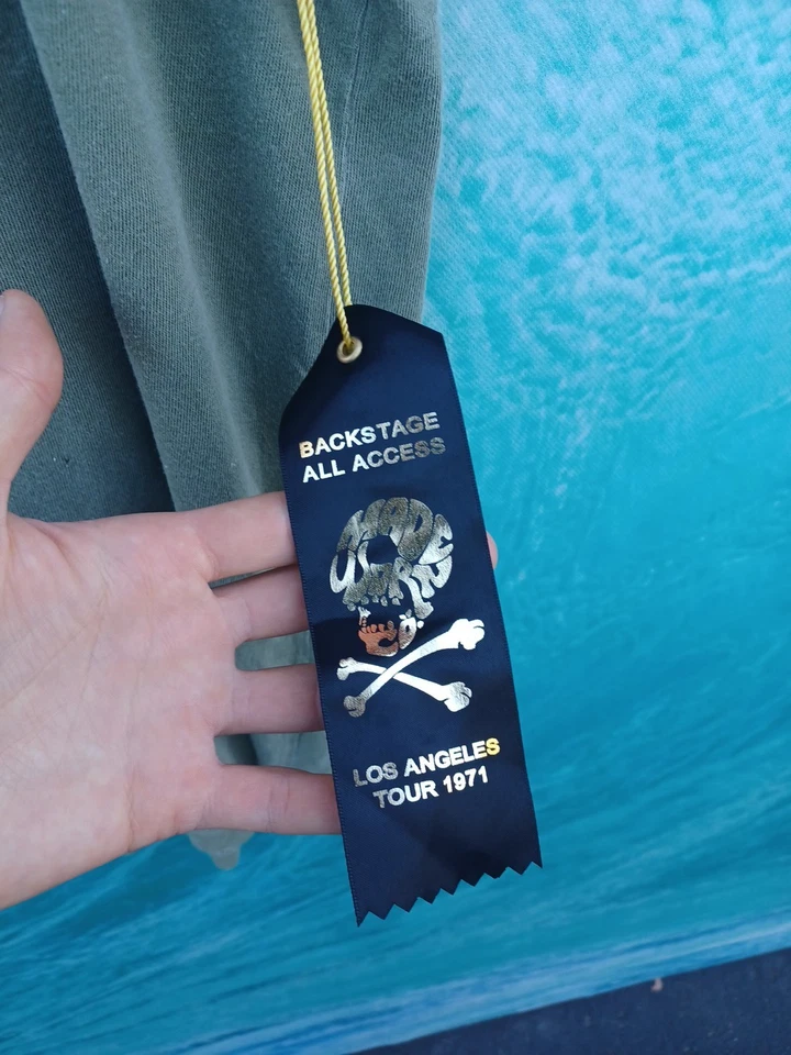 Tanque de corte vintage Y2K The Clash Band envejecido verde militar desteñido punk #0714 Foto 2 de 4