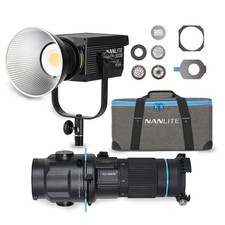 Nanlite FS-300B Bi-Color LED Monolight Projection Attachment Bundle
