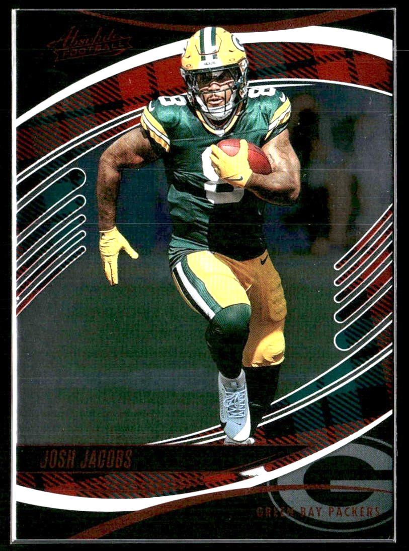 2025 Panini Absolute Josh Jacobs #39 Packers Holiday Red Green