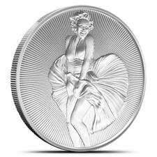 1 oz Marilyn Monroe Silver Round (New) 85.51 per troy oz