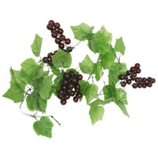  2x Artificial Grape Vine Garland Fruit for Home Garden Decoration E8E54950