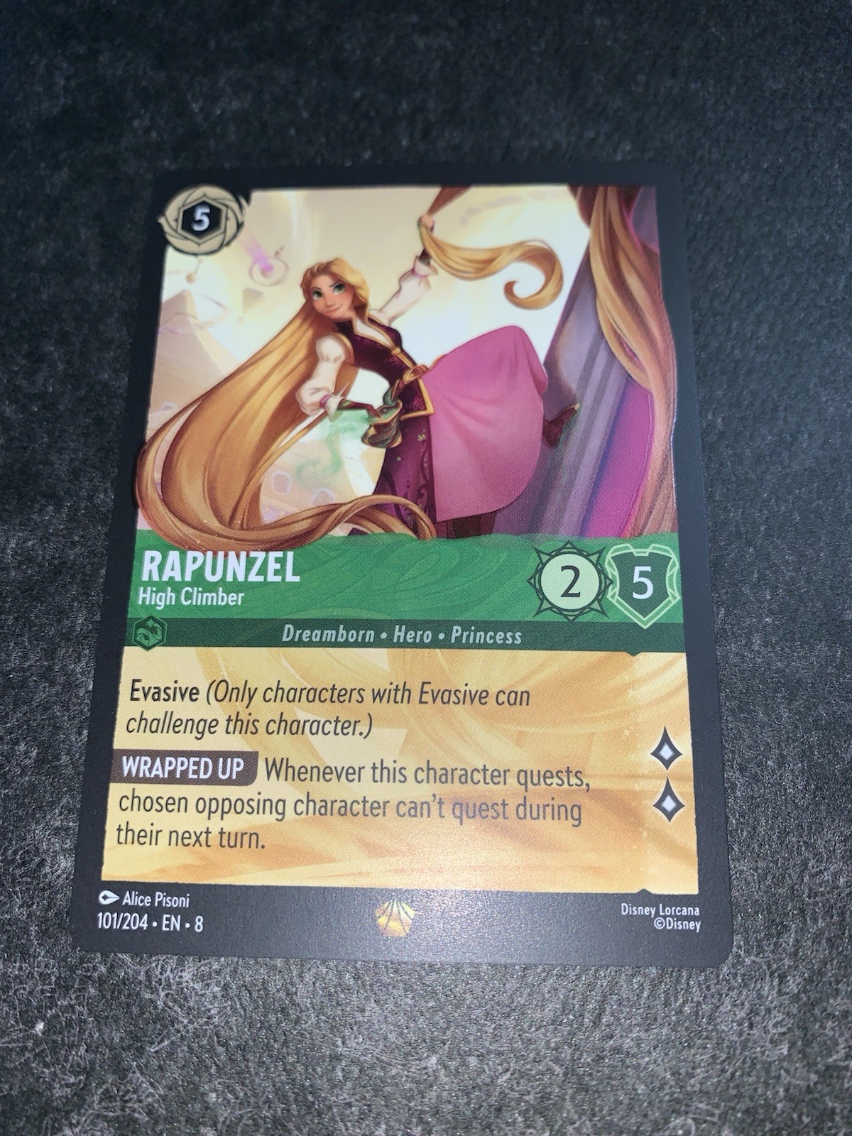 Disney Lorcana - Rapunzel High Climber 101/204 - Reign of Jafar - Legendary NM