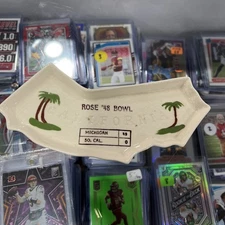 1948 Annie Laurel Rose Bowl Ashtray Michigan 49-0