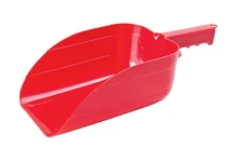 Little Giant 90 RED Rugged Plastic Red Multipurpose Feed Scoop 5 pt. Capacity
