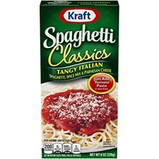 6 PACK - Kraft Spaghetti Classics Tangy Italian 8 oz (Total 48 oz)