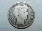1910-P USA SILVER BARBER HALF COIN - 100% U.S.A.