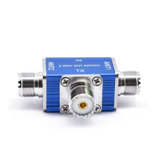 Manual Two Way Coaxial Antenna Switch 1 Input 2 Outputs for Amateur Radio Setup