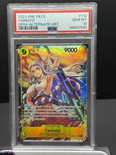 PSA 10 GEM MT 2023 One Piece JPN Yamato OP04-112 SR (Alt Art)