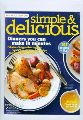 2011 Taste of Home Magazine: Dinners You Can Make In Minutes/Roasted Chicken