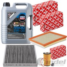 FEBI FILTERSET+5L LIQUI MOLY TT 4600 passend für OPEL ASTRA J ZAFIRA C 1.4+1.6 T