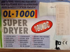 12V Reise-Haartrockner fürs Auto – Mini Klappfön 180W – Zigarettenanzünder – OVP