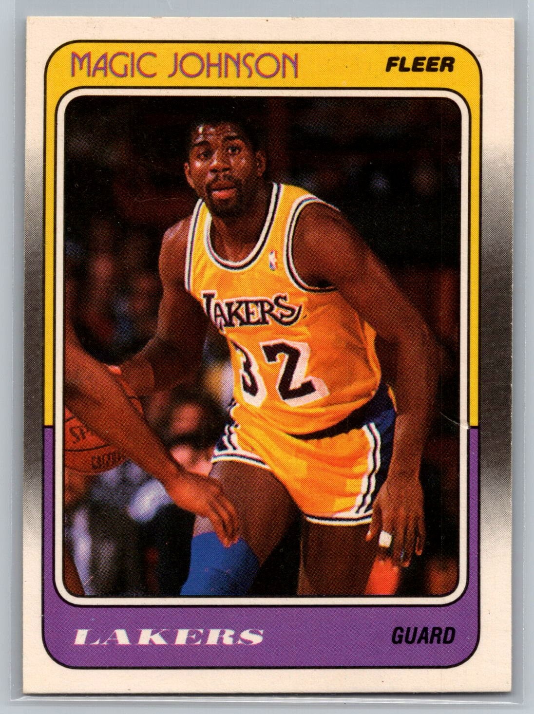 #67 Magic Johnson 1988-89 Fleer Los Angeles Lakers