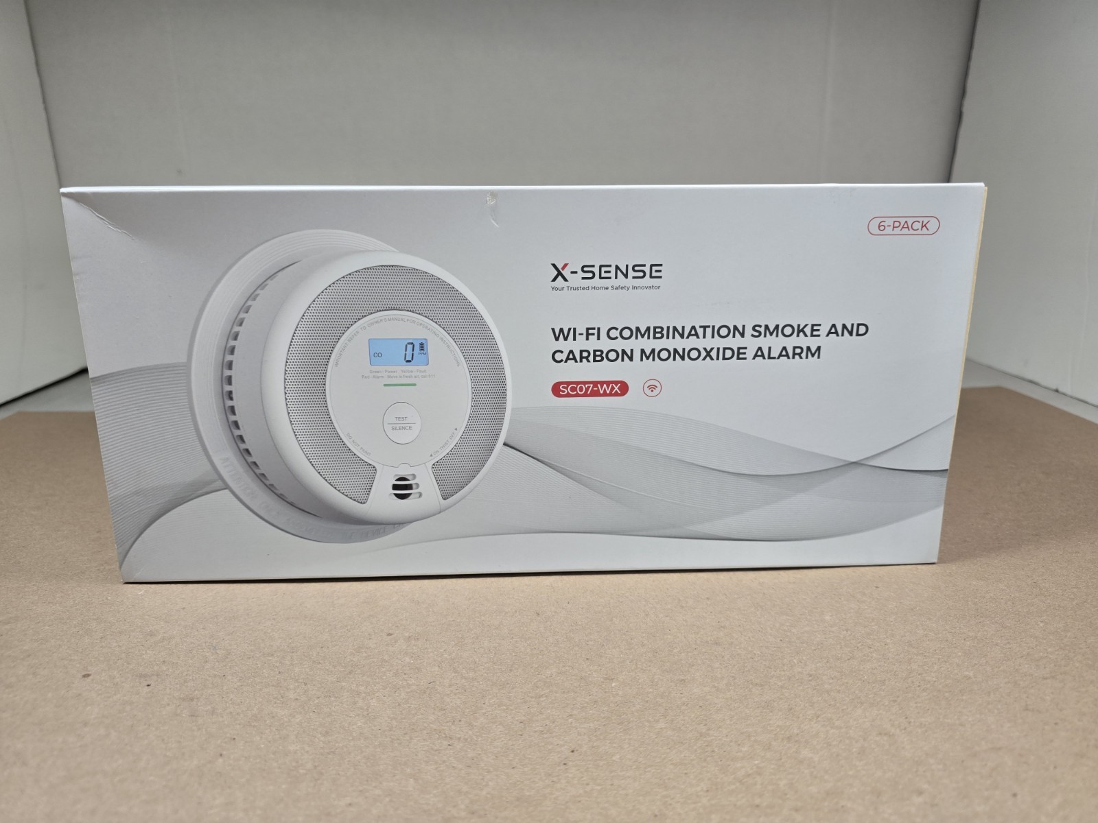 X-Sense SC07-WX Wi-Fi Combination Smoke and Carbon Monoxide Alarm 6-Pack NIB