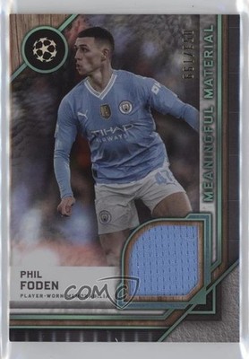 2023 Topps Museum Collection UEFA Champions League Citrine 53/150 Phil Foden 1yj