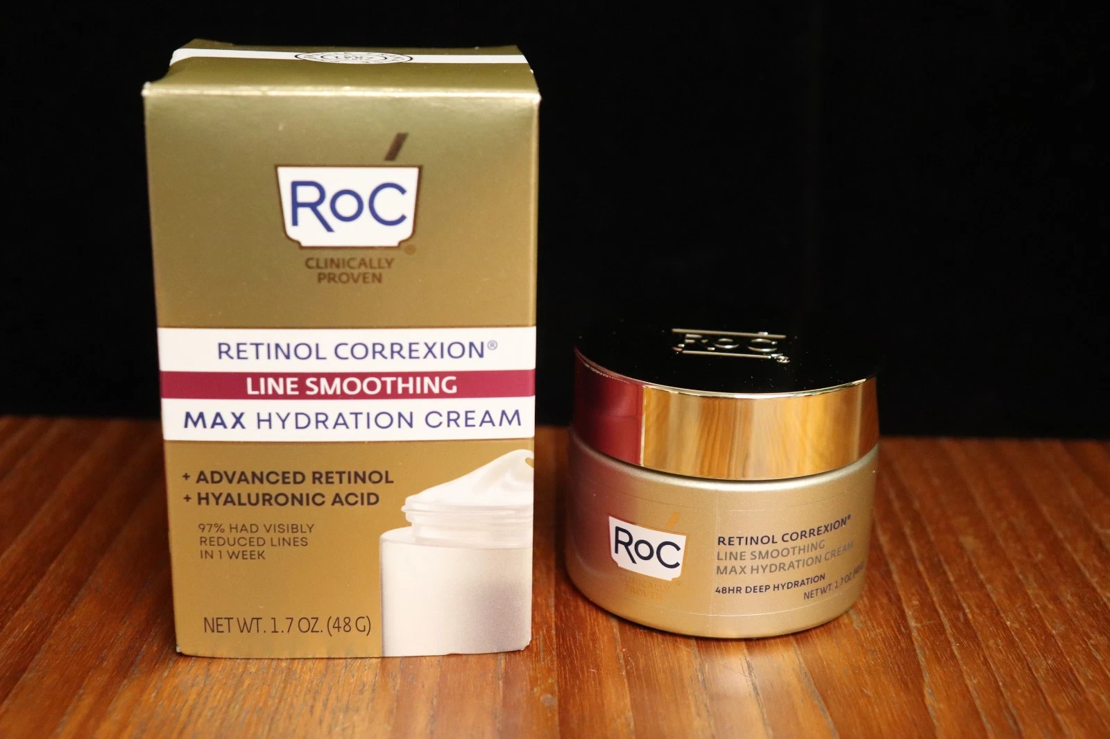 NEW Roc Advanced Retinol Correxion Line Smoothing Max Hydration Cream 1.7 Oz