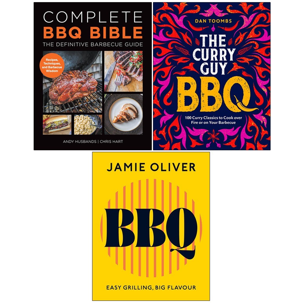 BBQ Easy Grilling HB,Curry Guy BBQ HB,Complete BBQ BIBLE 3 Books Collection Set