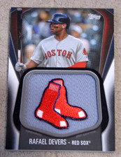 2020 Topps Jumbo Jersey Sleeve Patches Black Rafael Devers /149
