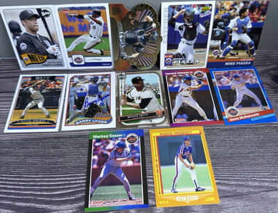 New York Mets Baseball Card Lot Of 12 Mike Piazza David Wright