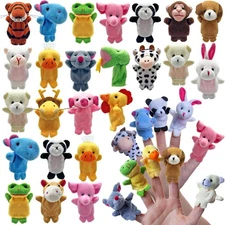 24 PCS Finger Puppets Set Mini Stuffed Animals Finger Puppet Toys for Storytelli