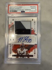 POP 1! 2024 Panini Impeccable Myles Garrett Immense Patch Auto PSA 10 Browns /99