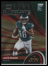 2022 Donruss Elite Jalen Reagor Full Throttle Green #FT8 Philadelphia Eagles