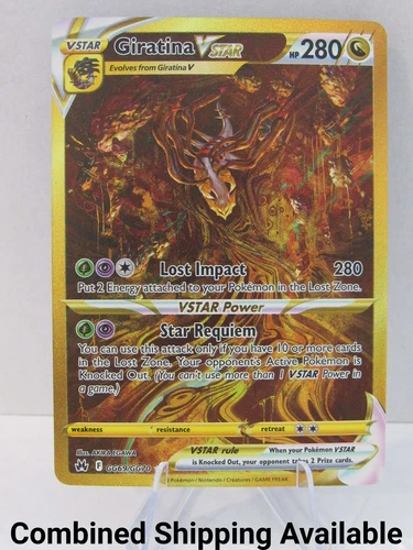Giratina VSTAR (Secret) GG69/GG70 Crown Zenith: Galarian Gallery NM 7500