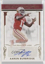 2016 National Treasures Rookie Signatures Gold 16/25 Aaron Burbridge Auto 2m4