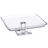 Tortenplatte Kuchenplatte TortenstäNder EtagenstäNder KäSeplatte 24X24 Cm Glas