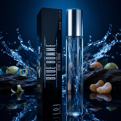 BLUE HOMME 35ml Extrait de Parfum Herren Duftheld Körperspray Duft Parfüm Aqua