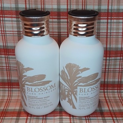 Lot Of 2 Blossom Pure Haircare Coconut Conditing Wash 10 FL. OZ. (300ml) Each