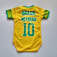 Brazil one piece baby jersey, brasil Neymar futbol jumpsuit bebe