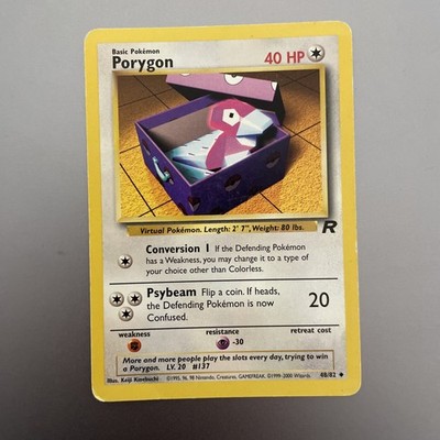 Pokémon Karte   Porygon 48/82   Team Rocket Set   Englisch Pokemon Vintage 