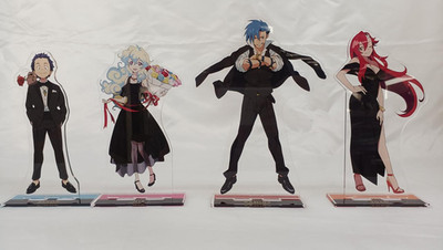 ARMA BIANCA Tengen Toppa Gurren Lagann Acryl Ständer 15. Dress-Up 4 Set Japan