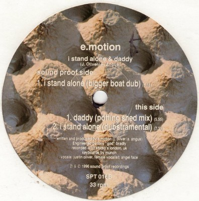 E Motion - I Stand Alone/Daddy - UK 12'' Vinyl - 1996 - schalldicht