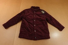 Art Class Boys Size XS (4/5) Deep Maroon Corduoy Snap Front Shacket NWT