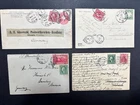 (FP) 1900-1913 Covers / Postcards to Germany, Uprated, Returned Due, Parcel Post