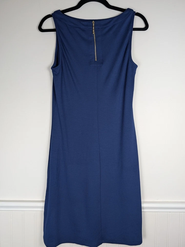 Vestido Vaina Tommy Bahama Darcy Azul Retiro Sin Mangas Talla Pequeña Vacaciones Foto 3 de 4