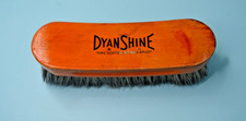 vtg Dyanshine Wood Shoe Brush Natural Horsehair 8.5"