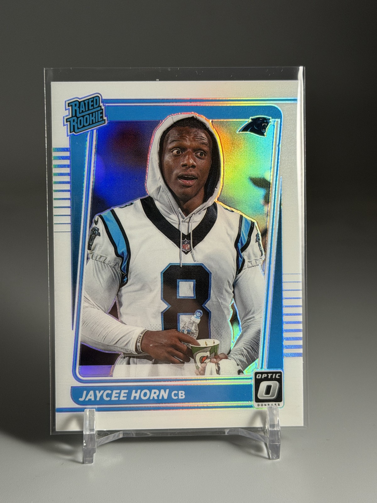 2021 Panini Donruss Optic Rated Rookie Jaycee Horn #243 Holo Prizm Variation