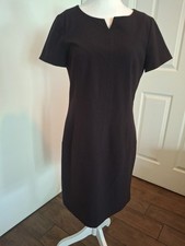 Tahari Women's Dress Size 4 Black Lined Knee Length Short Sleeved. Classic Cut