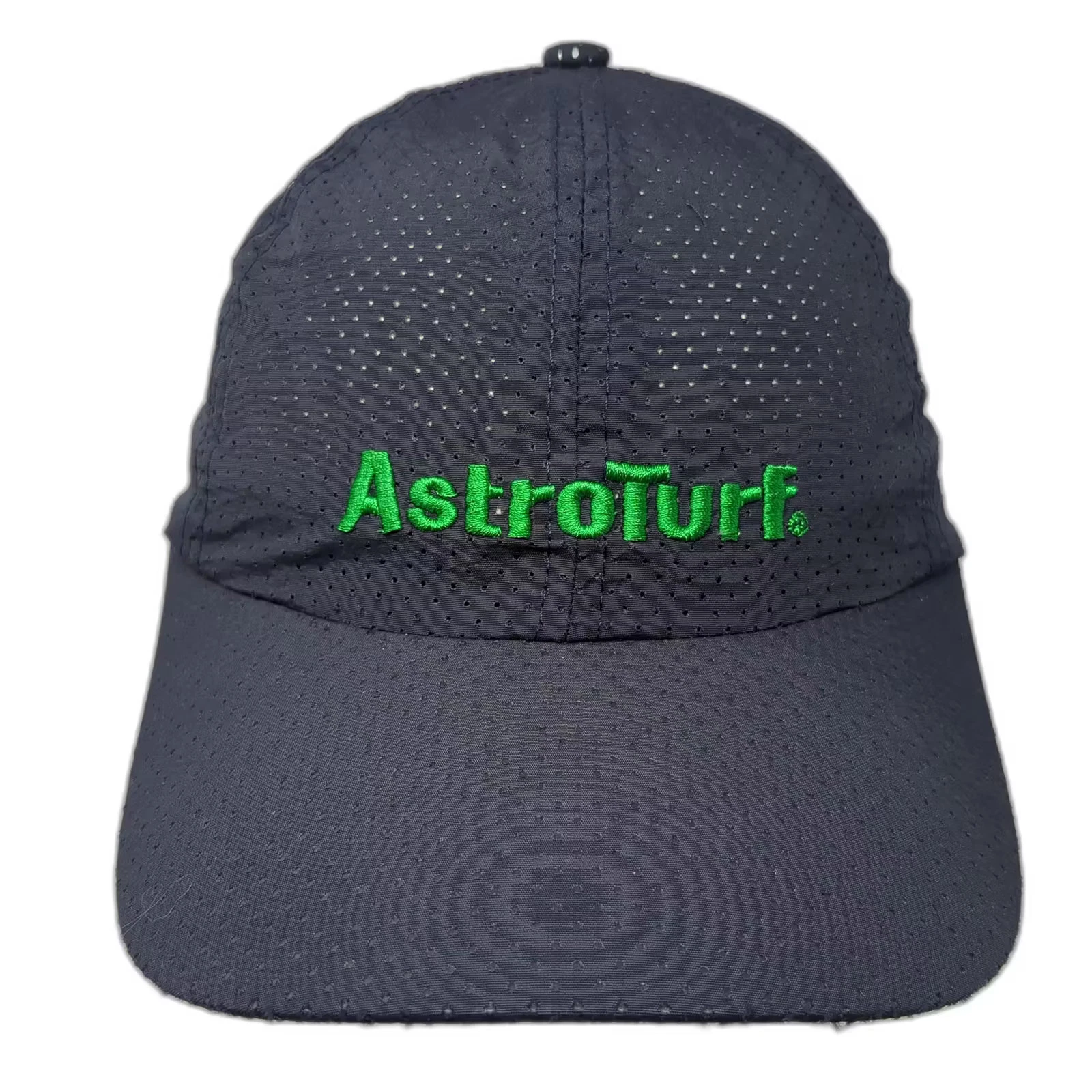 AstroTurf Blue Baseball Cap One Size Perforated Adjustable Green Embroidery Hat