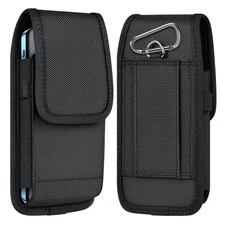 Cell Phone Pouch Nylon Belt Holster Case Compatible with iPhone 17 16 15 14 1...
