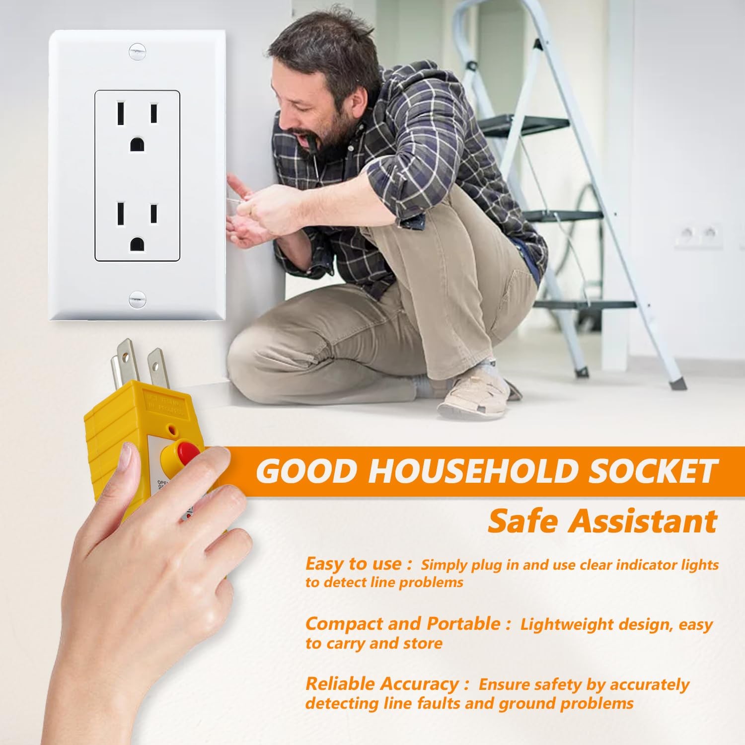 Outlet Circuit Testers for Grounding Products Electric Receptacle Tool New