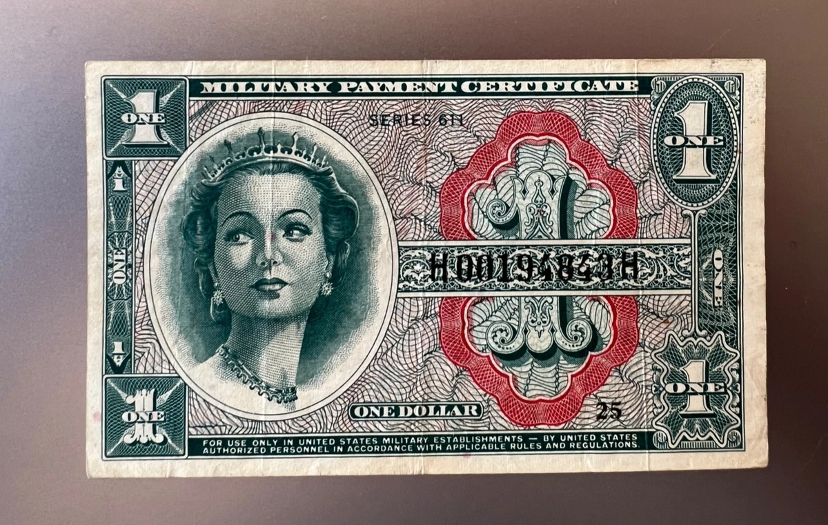 Circulated $1 US Military Payment Certificates for sale | eBay