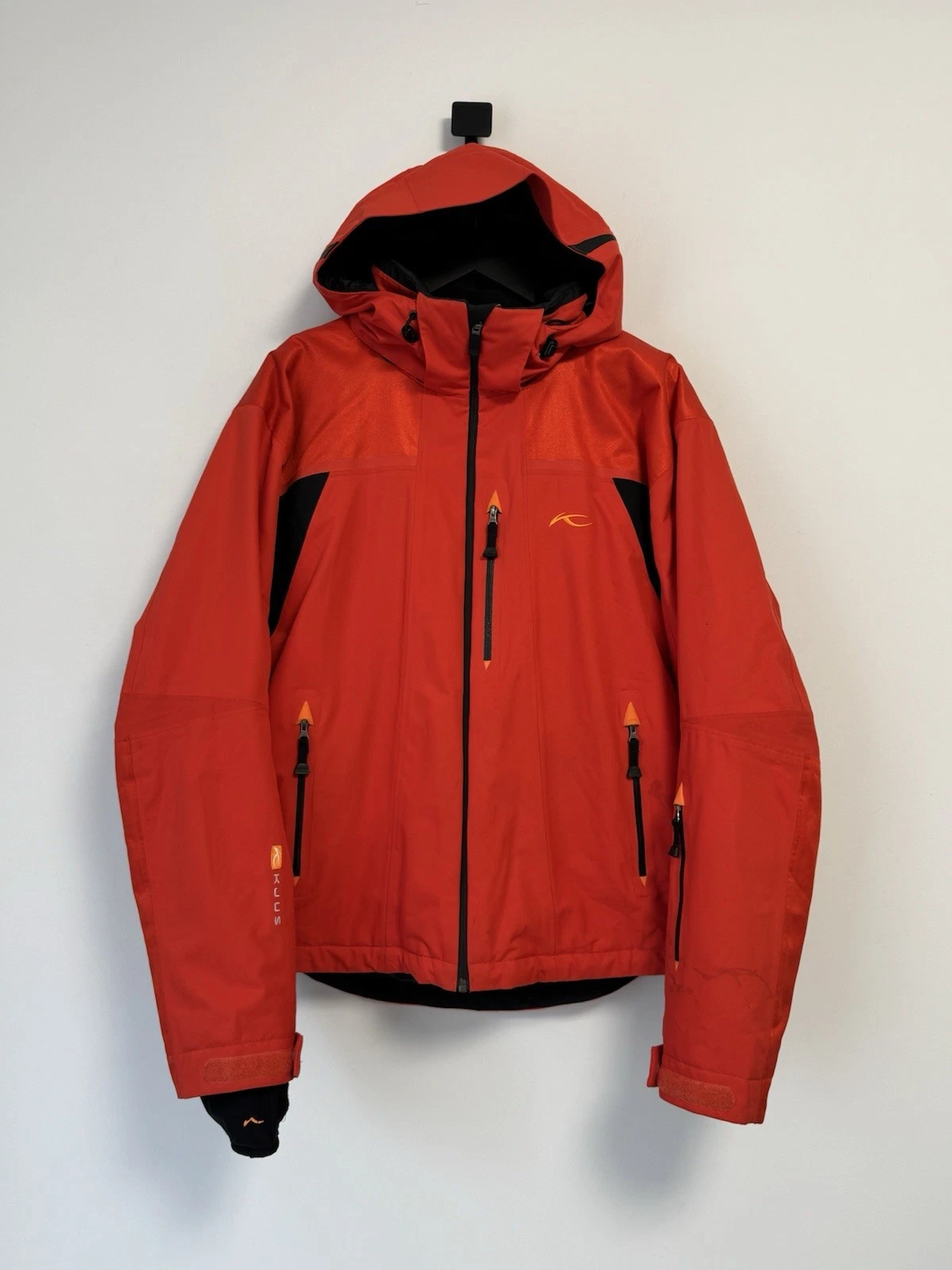 Kjus Womens Outdoor Ski Jacket Storm Hood Waterproof Breathable Size L
